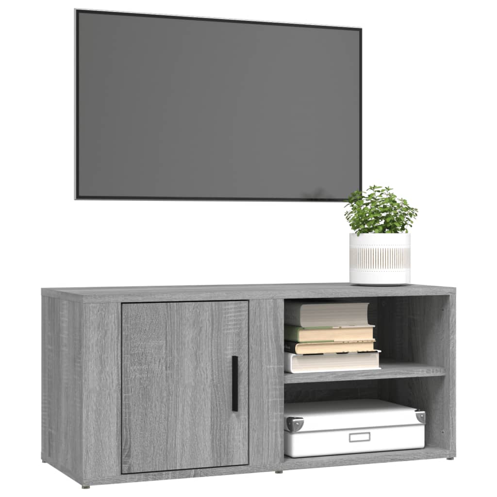 Tv Skříňky 2 Ks Šedé Sonoma 80 X 31,5 X 36 Cm Kompozitní Dřevo