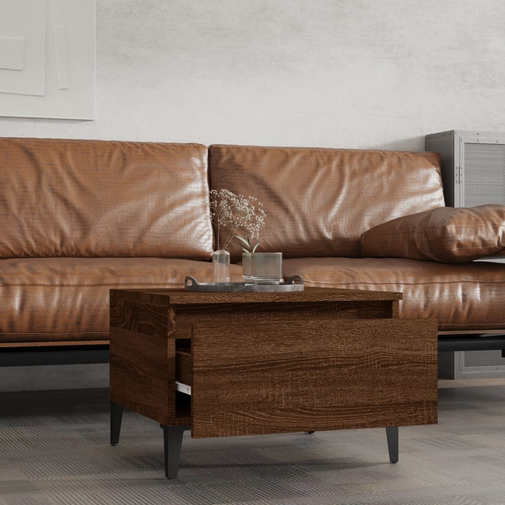 Odkládací Stolek 50 X 46 X 35 Cm Kompozitní Dřevo