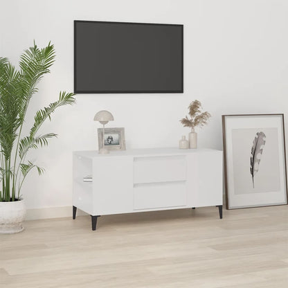Tv Skříňka Betonově Šedá 102X44,5X50 Cm Kompozitní Dřevo