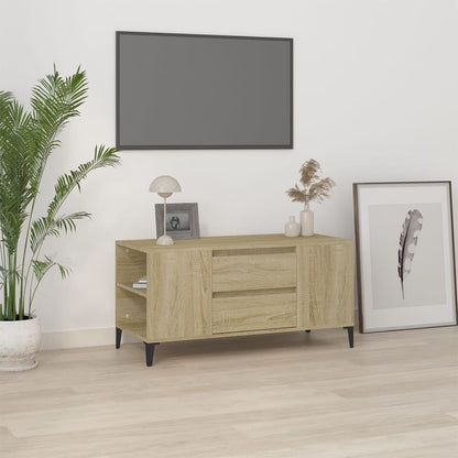 Tv Skříňka Betonově Šedá 102X44,5X50 Cm Kompozitní Dřevo