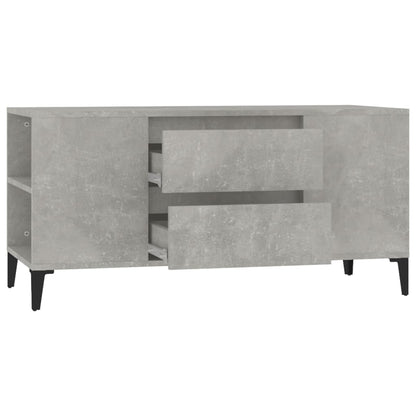 Tv Skříňka Betonově Šedá 102X44,5X50 Cm Kompozitní Dřevo