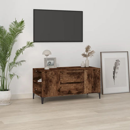 Tv Skříňka Betonově Šedá 102X44,5X50 Cm Kompozitní Dřevo