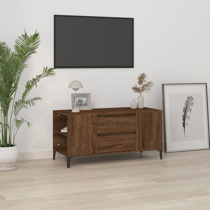 Tv Skříňka Betonově Šedá 102X44,5X50 Cm Kompozitní Dřevo