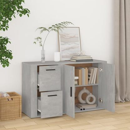 Příborník Betonově Šedý 100X33X59,5 Cm Kompozitní Dřevo