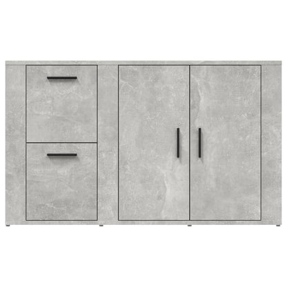 Příborník Betonově Šedý 100X33X59,5 Cm Kompozitní Dřevo