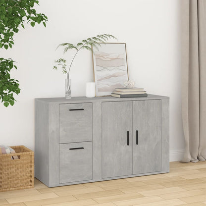 Příborník Betonově Šedý 100X33X59,5 Cm Kompozitní Dřevo