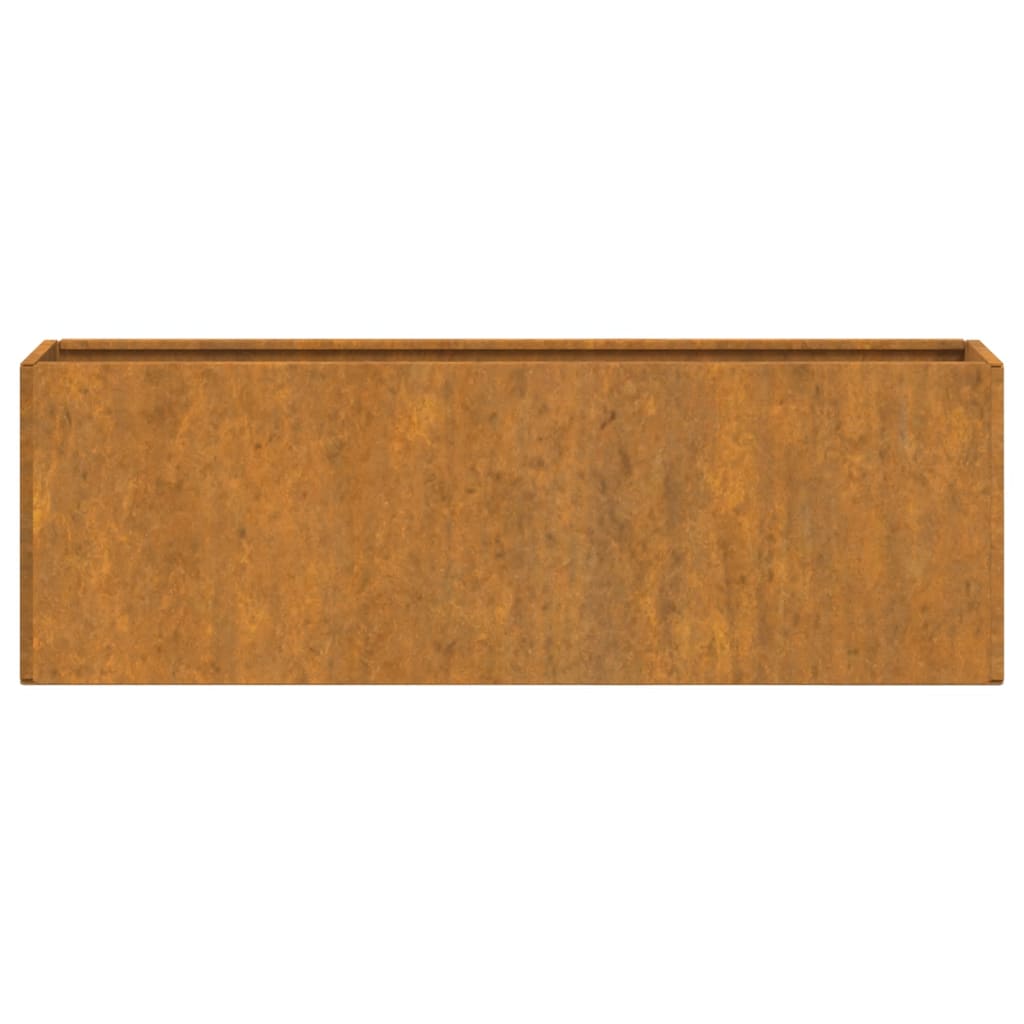 Nástěnné Květináče 2 Ks Rezavé Cortenová Ocel 53 X 10 X 17 Cm