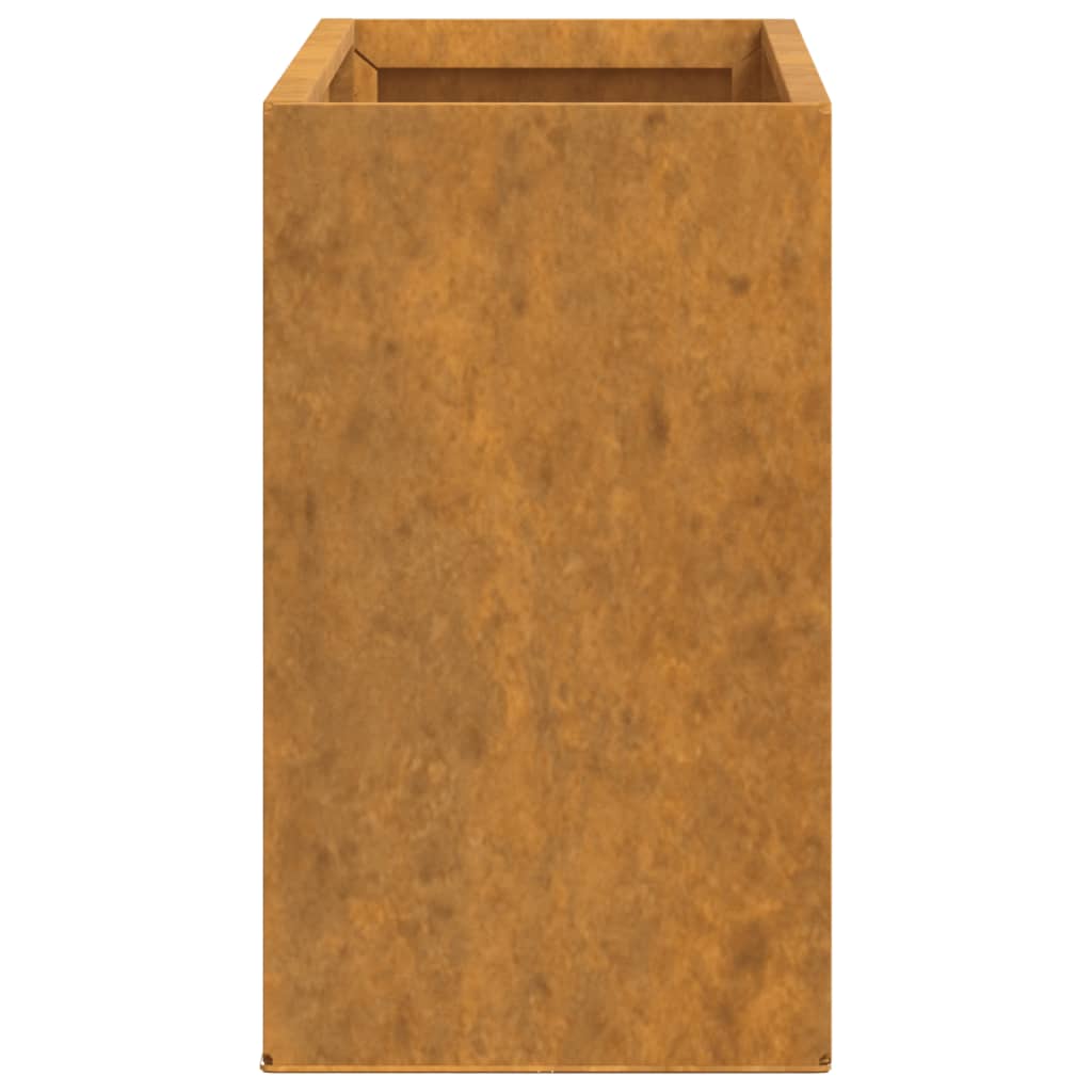 Nástěnné Květináče 2 Ks Rezavé Cortenová Ocel 53 X 10 X 17 Cm