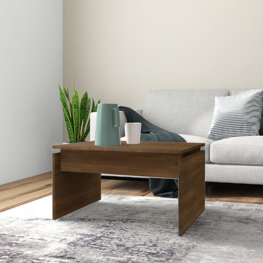 Konferenční Stolek Bílý 68 X 50 X 38 Cm Kompozitní Dřevo