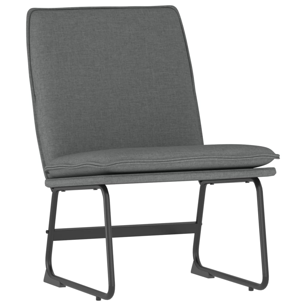 Křeslo Tmavě Šedé 52 X 75 X 76 Cm Textil