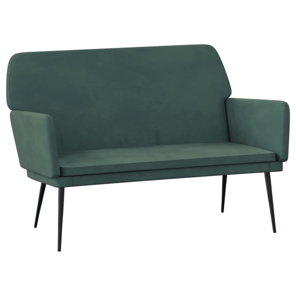 Lavice Tmavě Zelená 108 X 79 X 79 Cm Samet