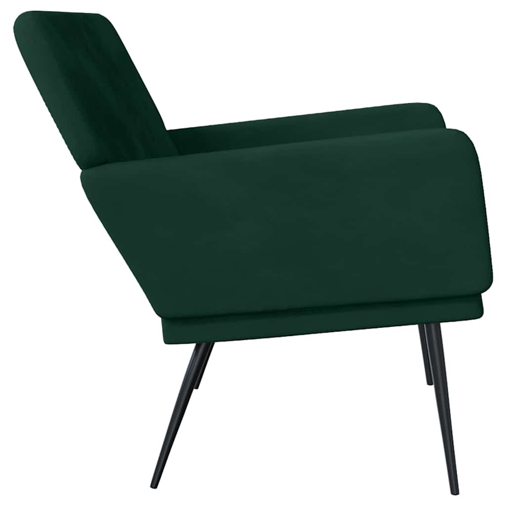 Lavice Tmavě Zelená 108 X 79 X 79 Cm Samet