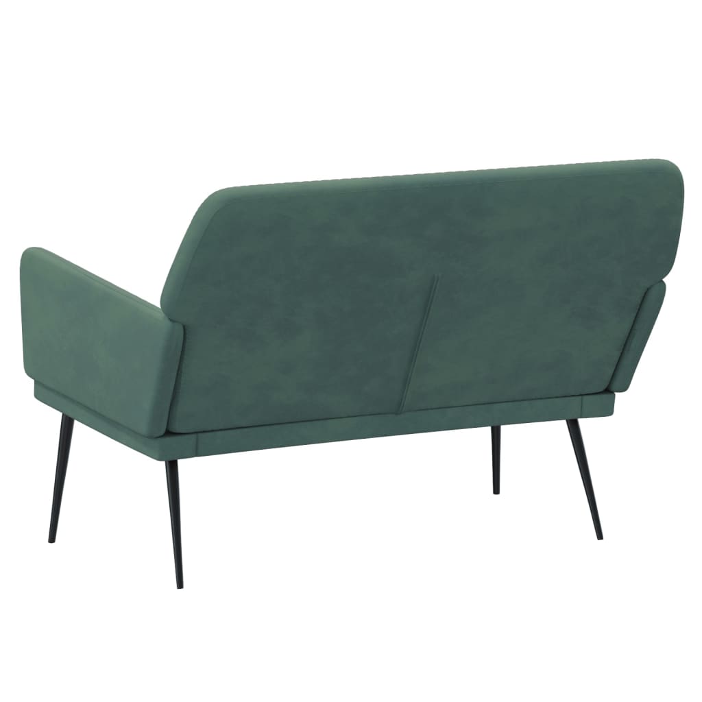 Lavice Tmavě Zelená 108 X 79 X 79 Cm Samet