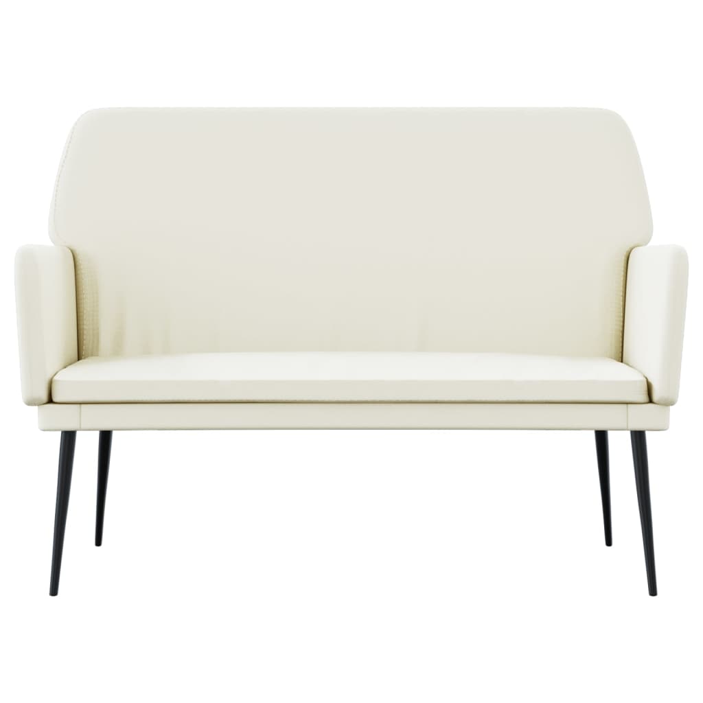 Lavice Krémová 108 X 79 X 79 Cm Samet