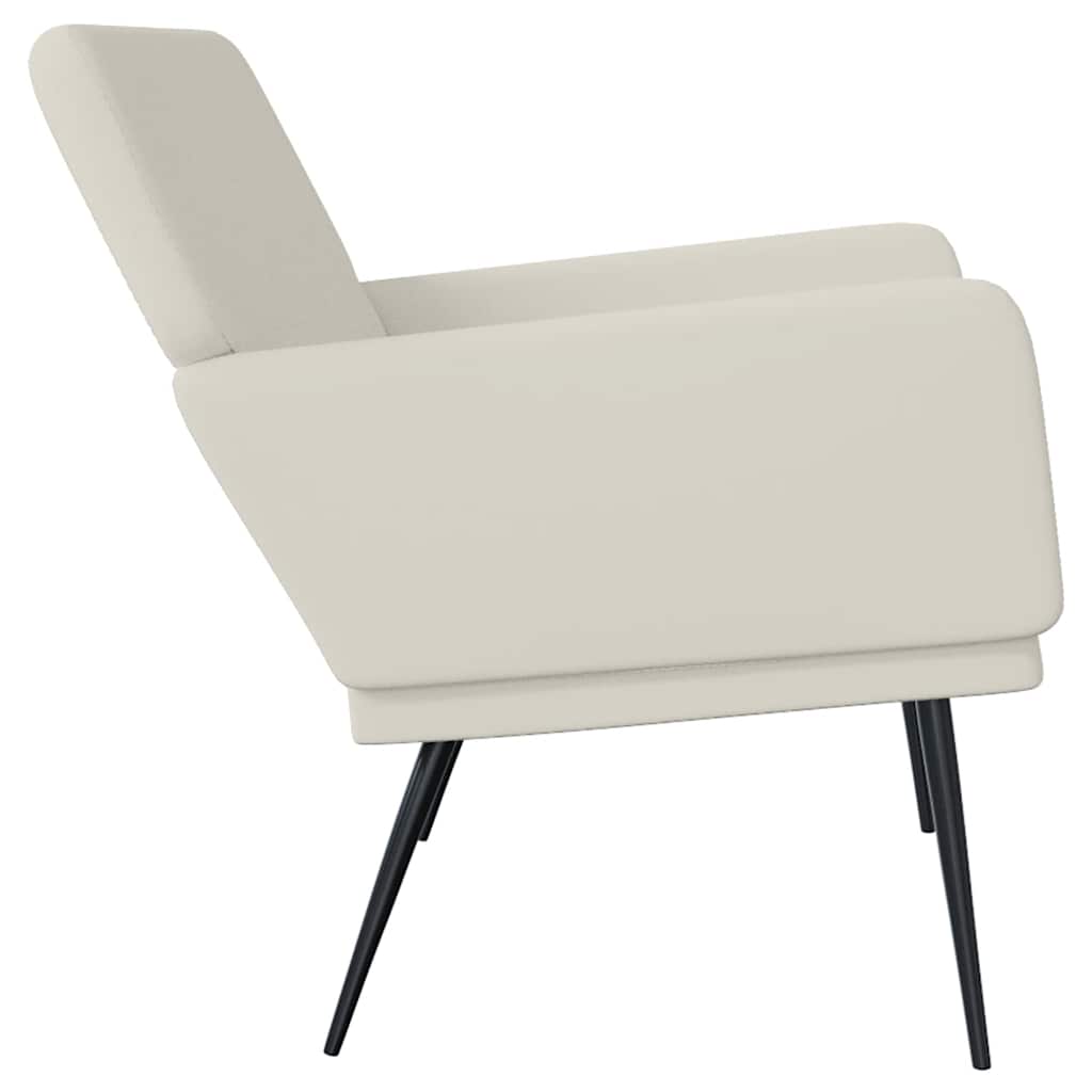 Lavice Krémová 108 X 79 X 79 Cm Samet