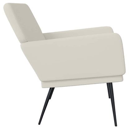Lavice Krémová 108 X 79 X 79 Cm Samet