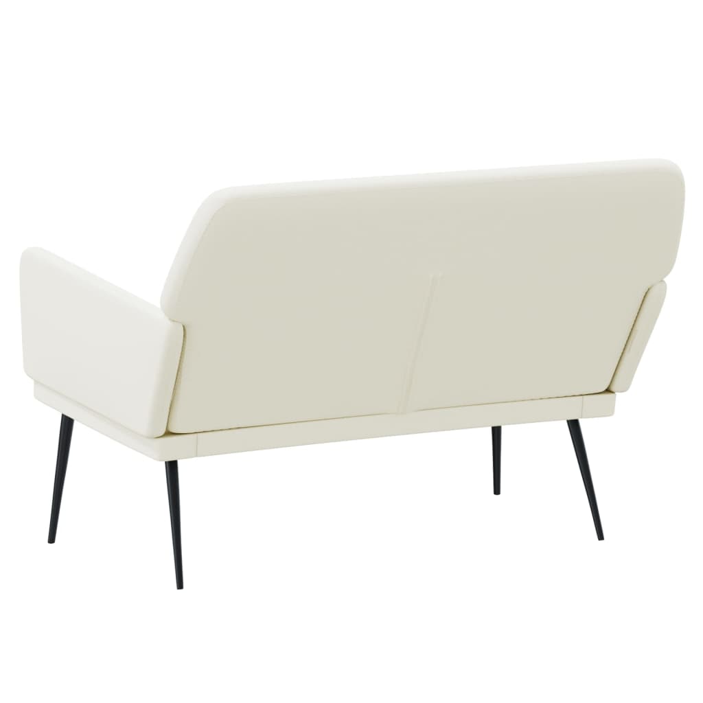 Lavice Krémová 108 X 79 X 79 Cm Samet