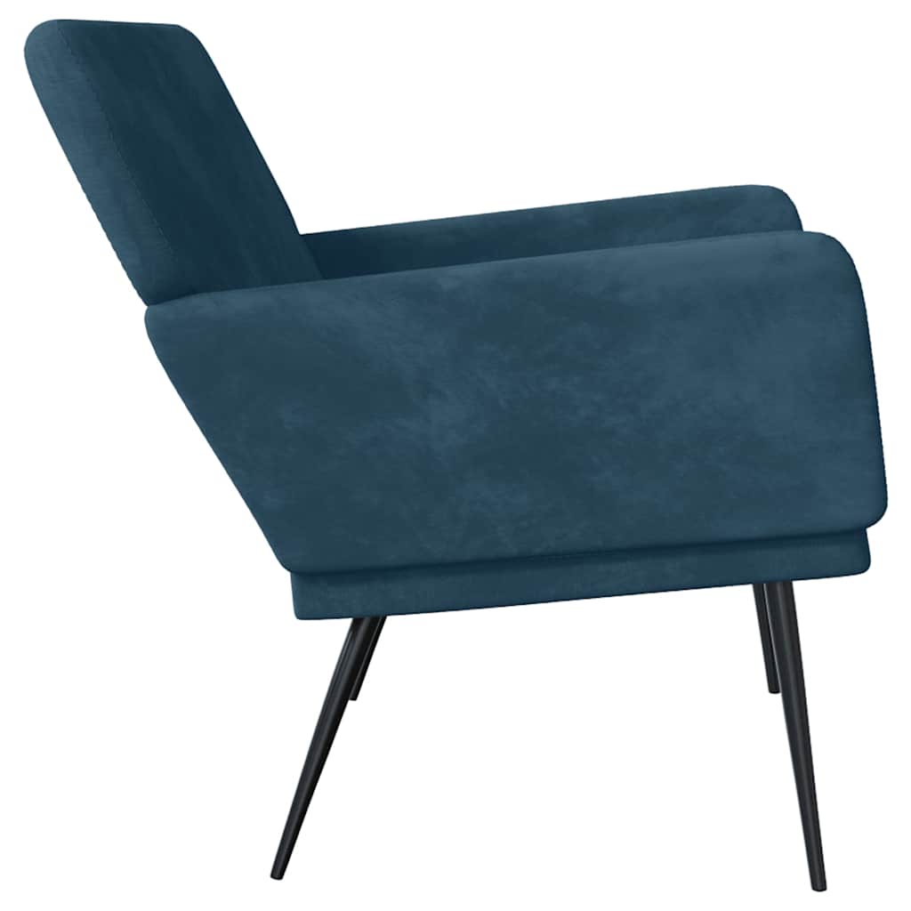 Lavice Modrá 108 X 79 X 79 Cm Samet