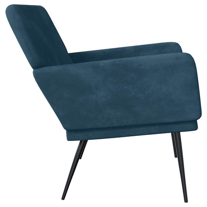 Lavice Modrá 108 X 79 X 79 Cm Samet
