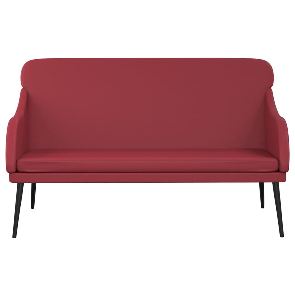 Lavice Vínová 110 X 76 X 80 Cm Umělá Kůže