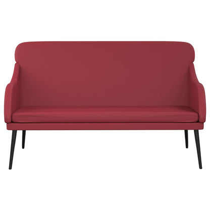 Lavice Vínová 110 X 76 X 80 Cm Umělá Kůže