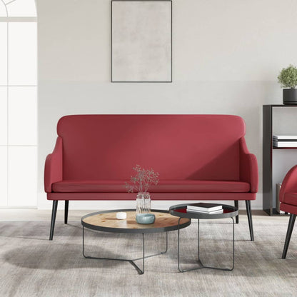 Lavice Vínová 110 X 76 X 80 Cm Umělá Kůže