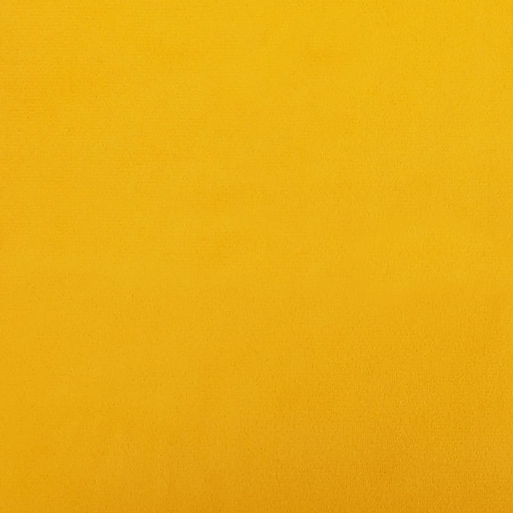 Křeslo Žluté 63 X 76 X 80 Cm Samet
