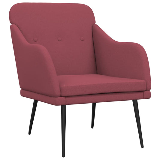 Křeslo Vínové 63 X 76 X 80 Cm Textil