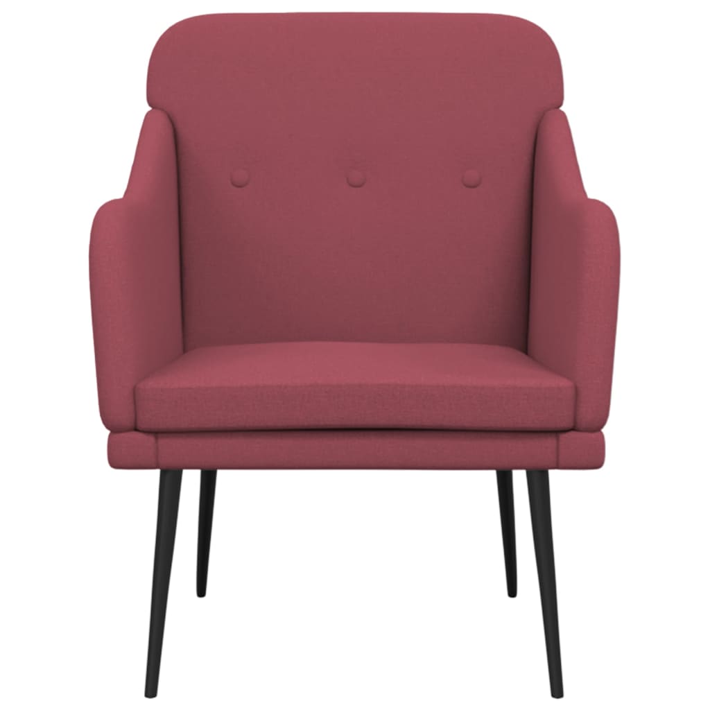 Křeslo Vínové 63 X 76 X 80 Cm Textil