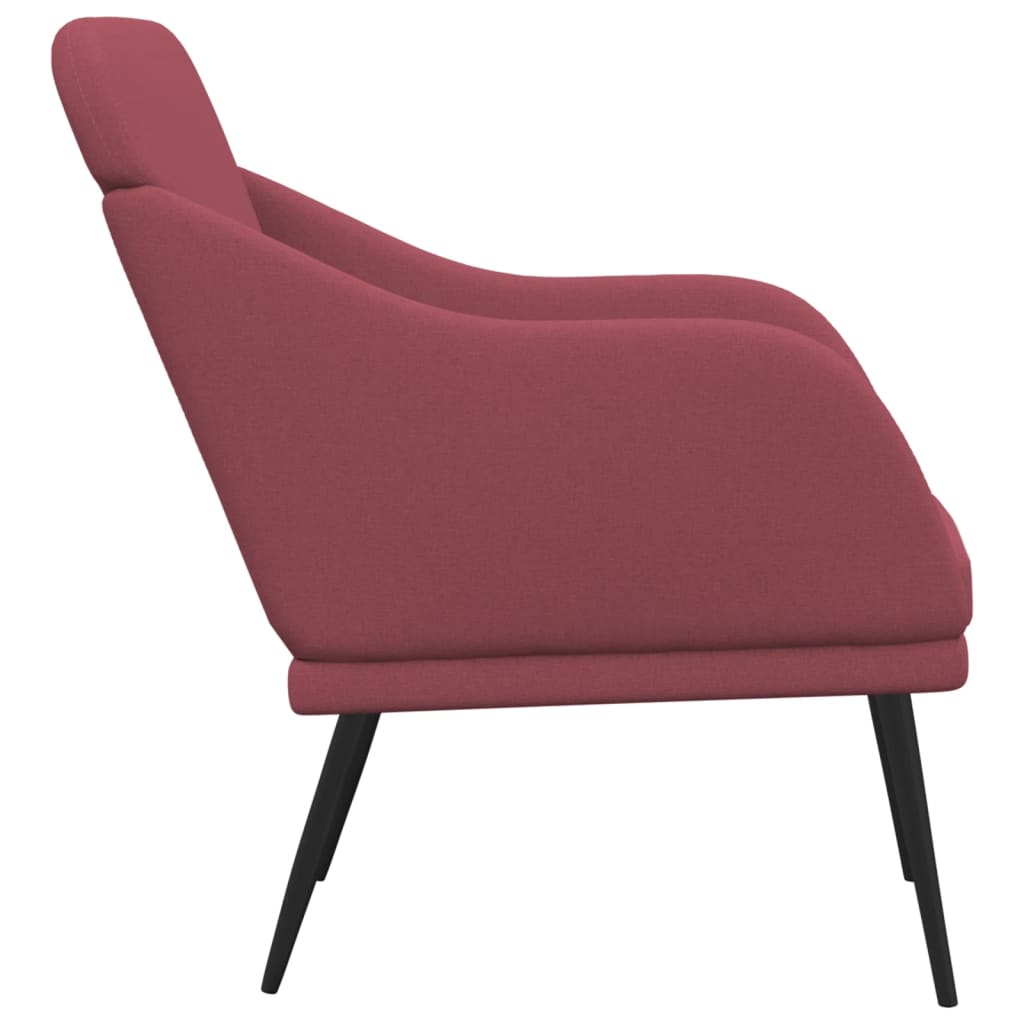 Křeslo Vínové 63 X 76 X 80 Cm Textil