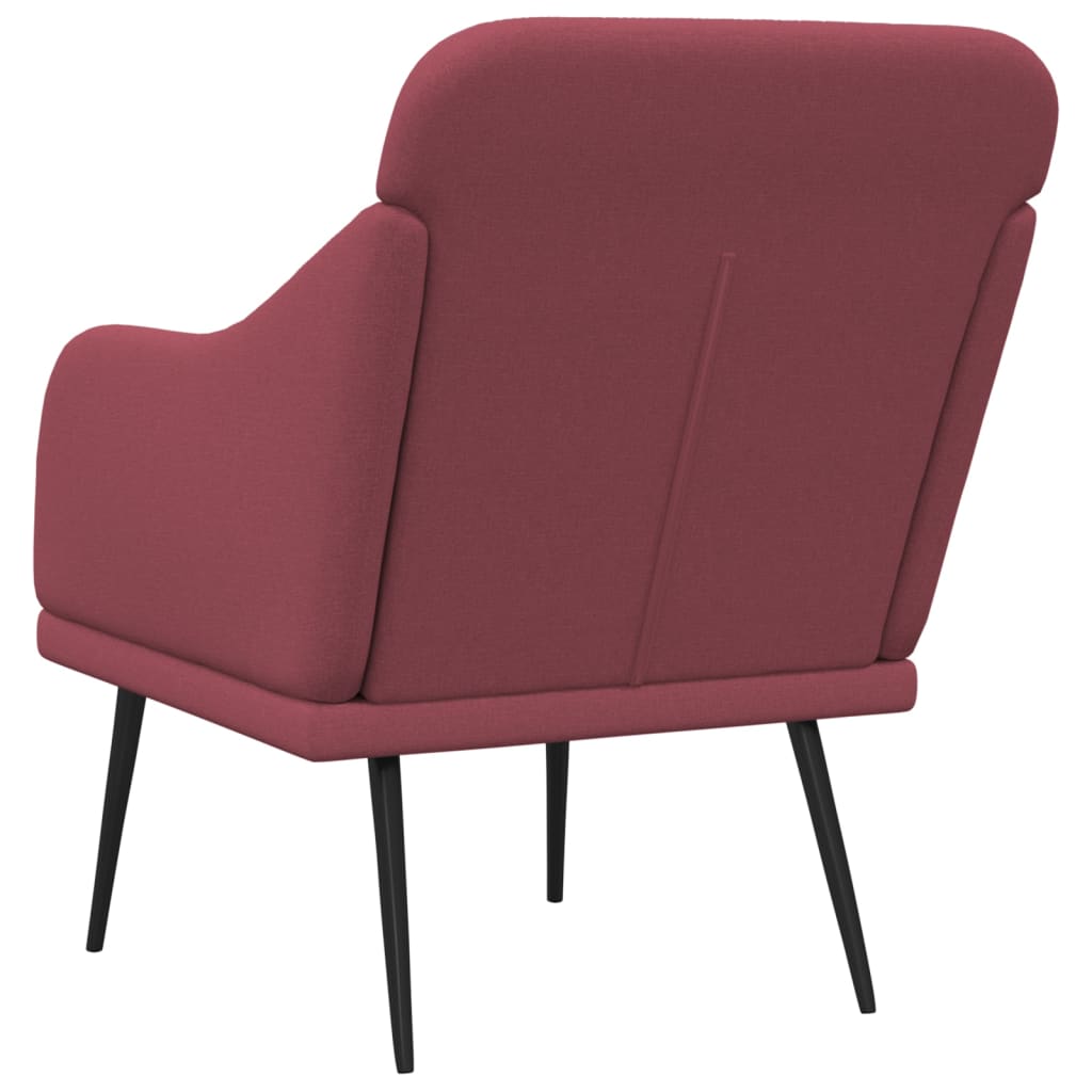 Křeslo Vínové 63 X 76 X 80 Cm Textil