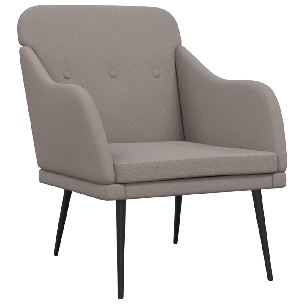 Křeslo Taupe 63 X 76 X 80 Cm Textil