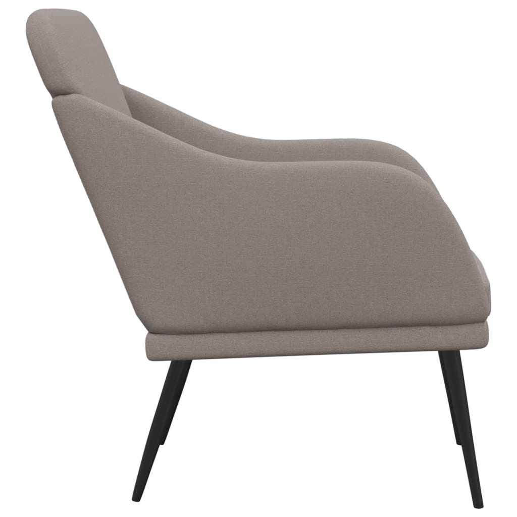 Křeslo Taupe 63 X 76 X 80 Cm Textil
