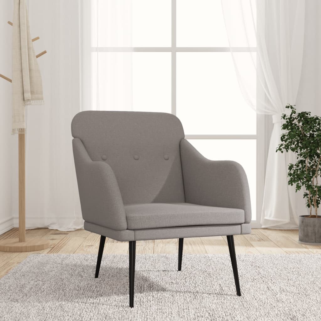 Křeslo Taupe 63 X 76 X 80 Cm Textil