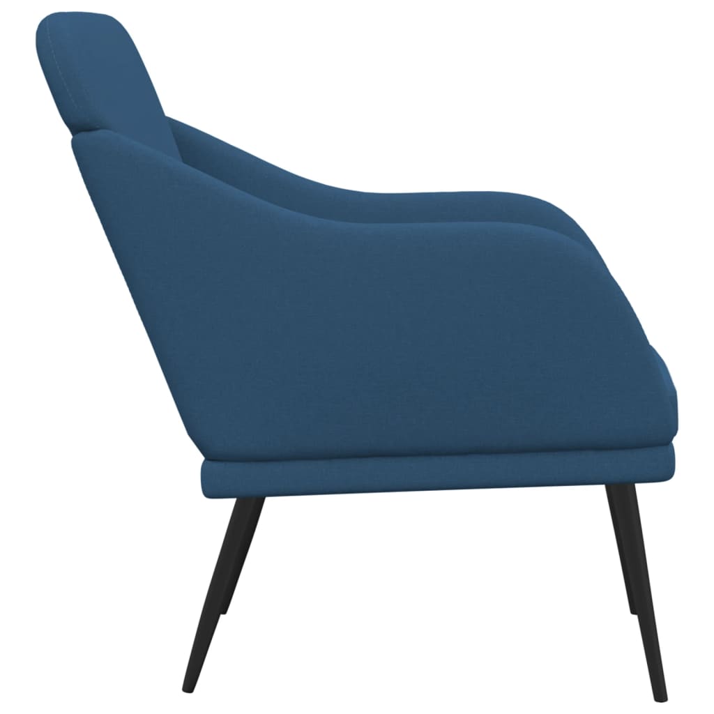 Křeslo Modré 63 X 76 X 80 Cm Textil