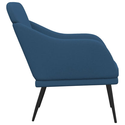 Křeslo Modré 63 X 76 X 80 Cm Textil