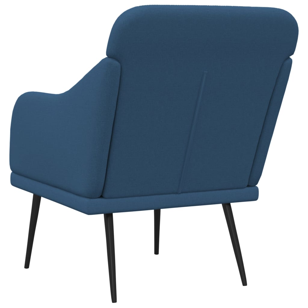 Křeslo Modré 63 X 76 X 80 Cm Textil