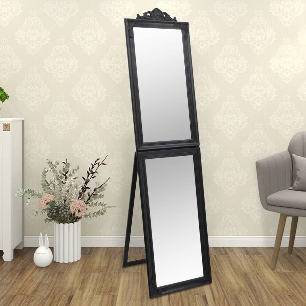 Volně Stojící Zrcadlo Stříbrné 50 X 200 Cm