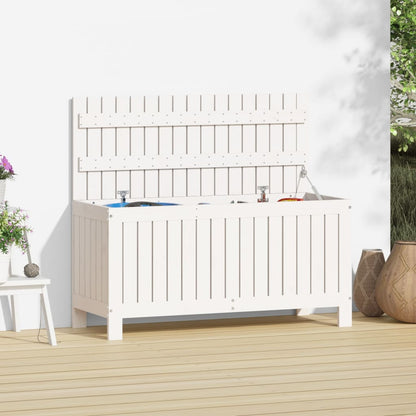 Zahradní Úložný Box Černý 76 X 42,5 X 54 Cm Masivní Borovice
