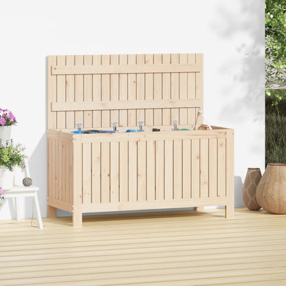 Zahradní Úložný Box Černý 76 X 42,5 X 54 Cm Masivní Borovice