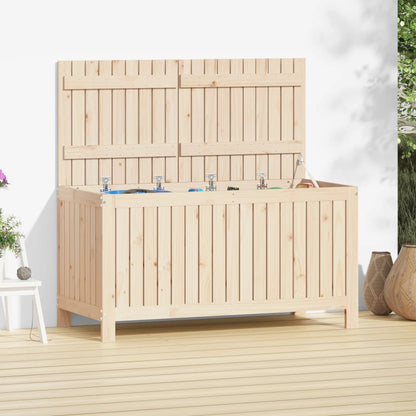 Zahradní Úložný Box Černý 76 X 42,5 X 54 Cm Masivní Borovice