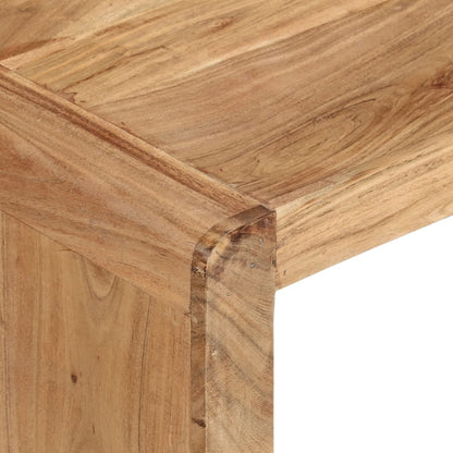 Konferenční Stolek 110 X 55 X 35 Cm Masivní Akáciové Dřevo Černá