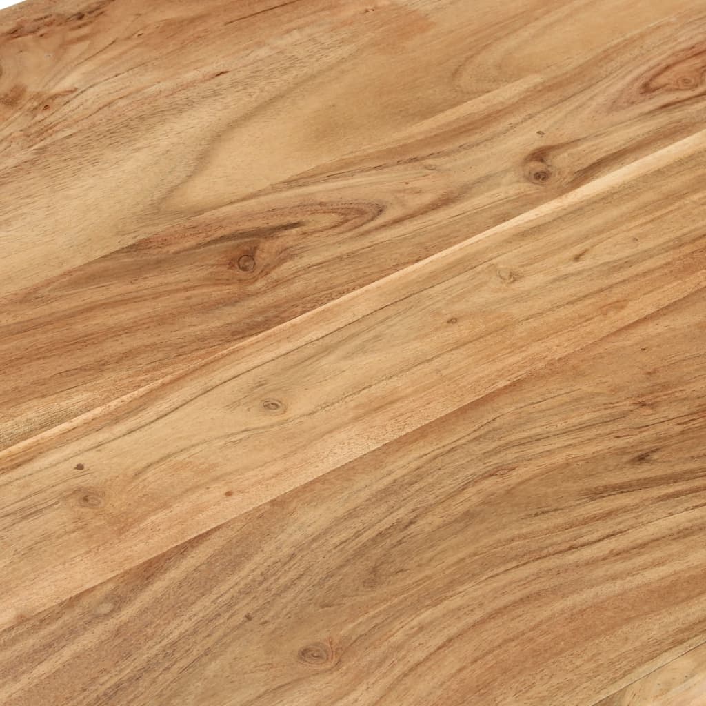 Konferenční Stolek 110 X 55 X 35 Cm Masivní Akáciové Dřevo Černá