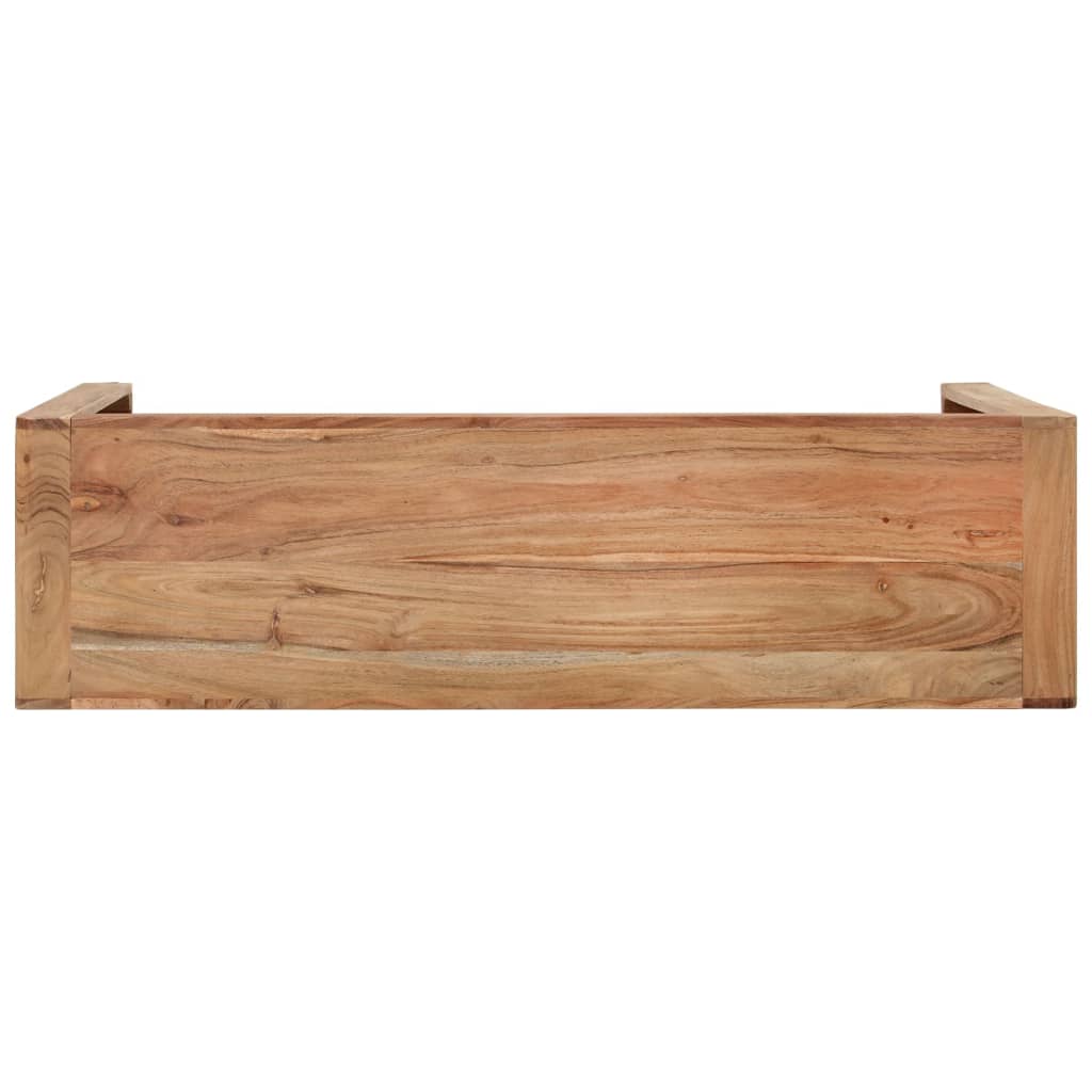 Konzolový Stolek 110 X 30 X 76 Cm Masivní Akáciové Dřevo