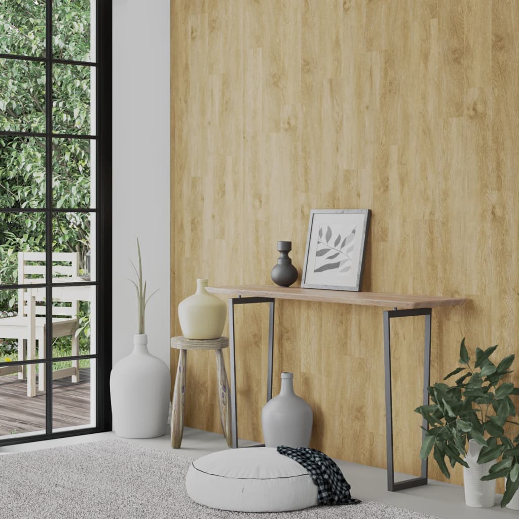 Nástěnné Panely Vzhled Dřeva Hnědé Pvc 2,06 M²