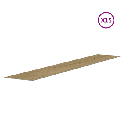 Nástěnné Panely Vzhled Dřeva Hnědé Pvc 2,06 M²