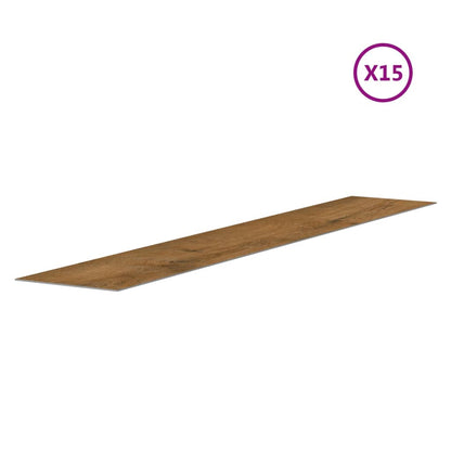 Nástěnné Panely Vzhled Dřeva Hnědé Pvc 2,06 M²