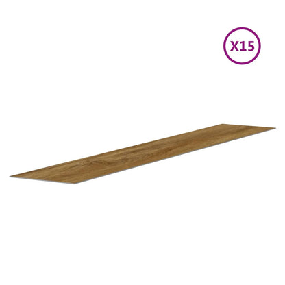Nástěnné Panely Vzhled Dřeva Hnědé Pvc 2,06 M²