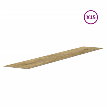Nástěnné Panely Vzhled Dřeva Hnědé Pvc 2,06 M²