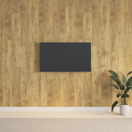 Nástěnné Panely Vzhled Dřeva Hnědé Pvc 2,06 M²